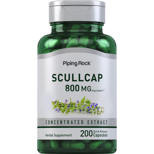 Scullcap Herb, 800 mg, 200 Quick Release Capsules Bottle