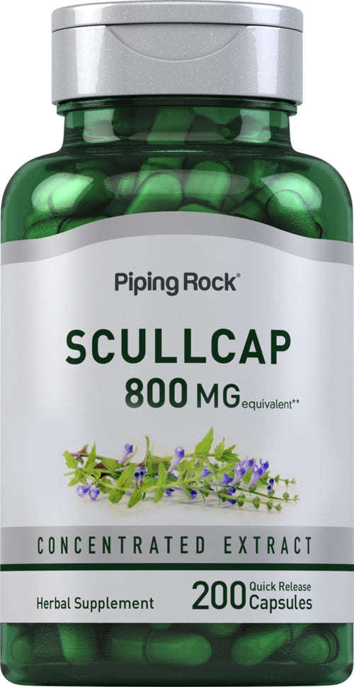 Scullcap Herb, 800 mg, 200 Quick Release Capsules Bottle