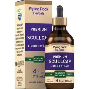 Scullcap Liquid Extract Alcohol Free, 4 fl oz (118 mL) Dropper Bottle