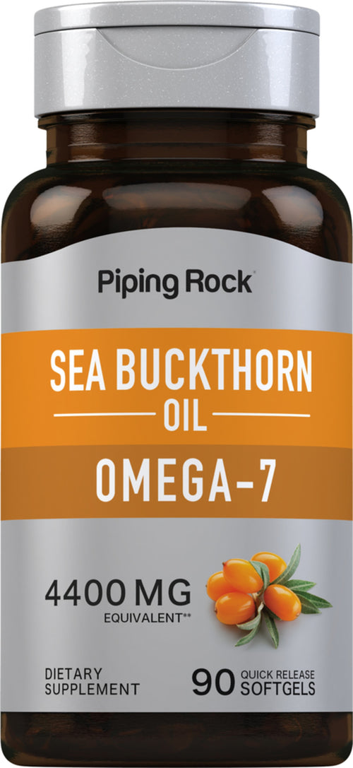 Aceite omega-7 de espino amarillo  4400 mg 90 Cápsulas blandas de liberación rápida     