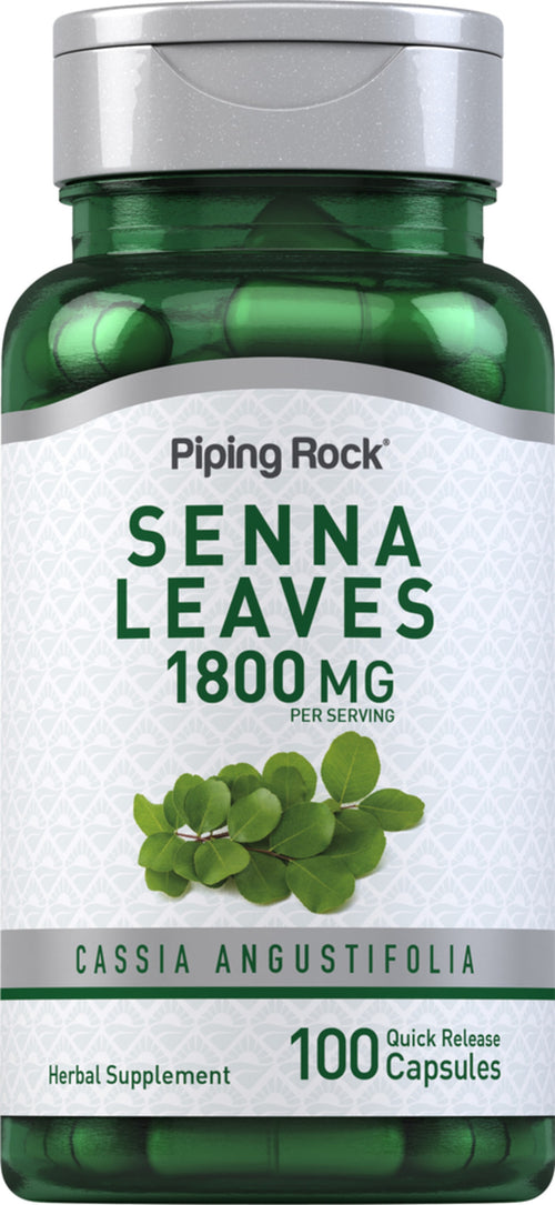 세나 잎  1800 mg (1회 복용량당) 100 빠르게 방출되는 캡슐     