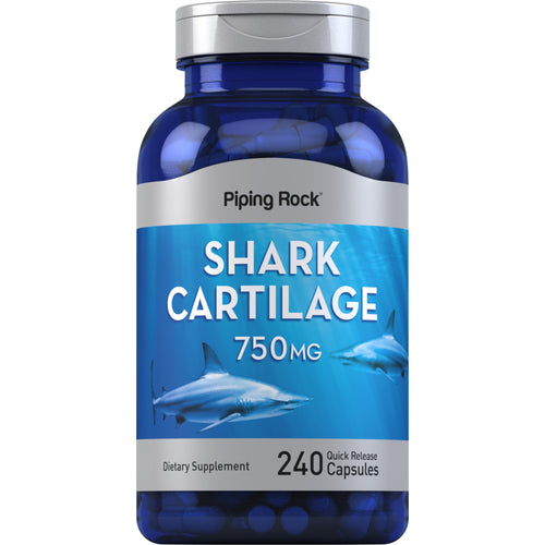 Cartilagem de tubarão  750 mg 240 Cápsulas de Rápida Absorção     