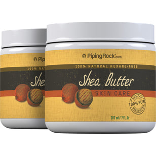 Shea Body Butter (Pure), 7 fl oz (207 mL) Jar, 2  Jars