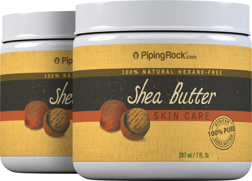 Shea Body Butter (Pure), 7 fl oz (207 mL) Jar, 2  Jars