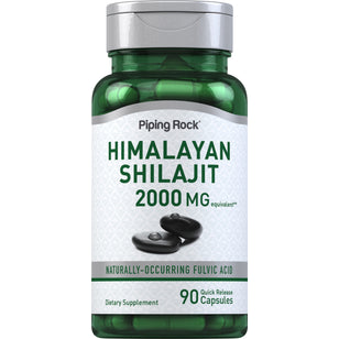 Extracto de shilajit 2000 mg 90 Cápsulas de liberación rápida     