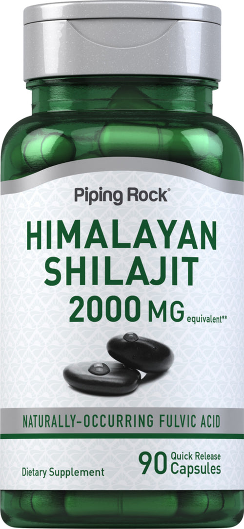 Extrato de Shilajit 2000 mg 90 Cápsulas de Rápida Absorção     