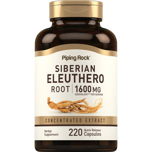 Siberian Eleuthero Root, 1600 mg (per serving), 220 Quick Release Capsules