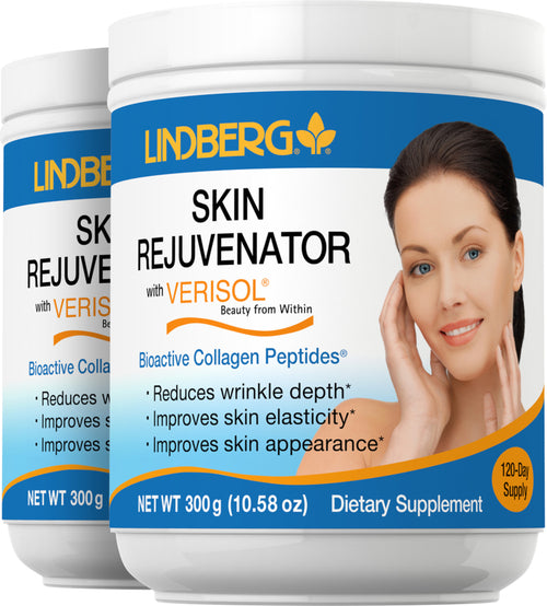 Skin Rejuvenator with Verisol Bioactive Collagen Peptides Powder, 10.58 oz (300 g) Bottle, 2  Bottles