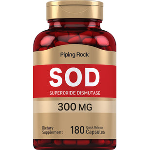 SOD ซุปเปอร์ออกไซด์ ดิสมิวเทส  2400 Units 300 mg 200 แคปซูลแบบปล่อยตัวยาเร็ว     