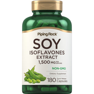 Soy Isoflavones Extract, 1500 mg (per serving), 180 Quick Release Capsules