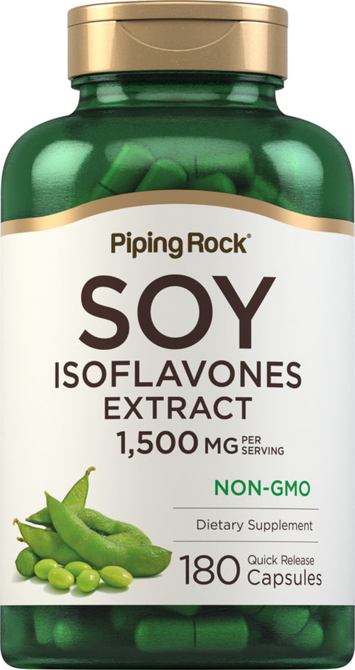Soy Isoflavones Extract, 1500 mg (per serving), 180 Quick Release Capsules