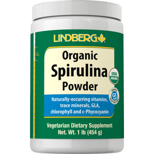 Spirulinapor (organikus) 1 font 454 g Palack