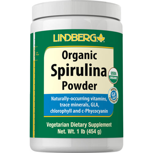 Spirulina-Pulver (Bio) 1 lb 454 g Flasche