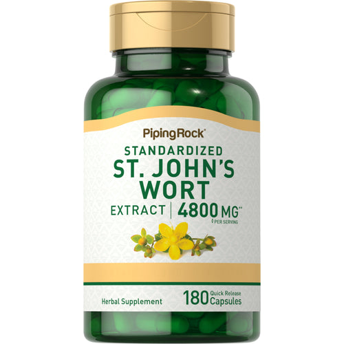 聖約翰麥汁膠囊 （0.3% 金絲桃素）  300 mg 180 快速釋放膠囊     