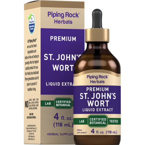 St. John's Wort Liquid Extract Alcohol Free, 4 fl oz (118 mL) Dropper Bottle