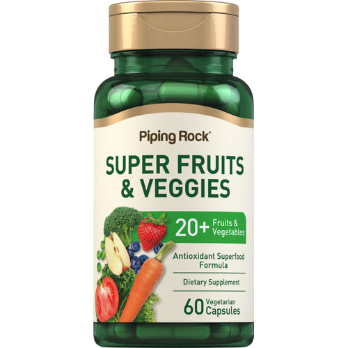 Superfruit- en -groentecapsules 60 Vegetarische capsules       