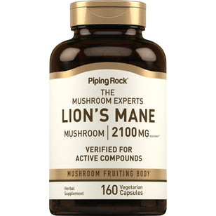 Super Lion's Mane Mushroom, 2100 mg, 160 Vegetarian Capsules