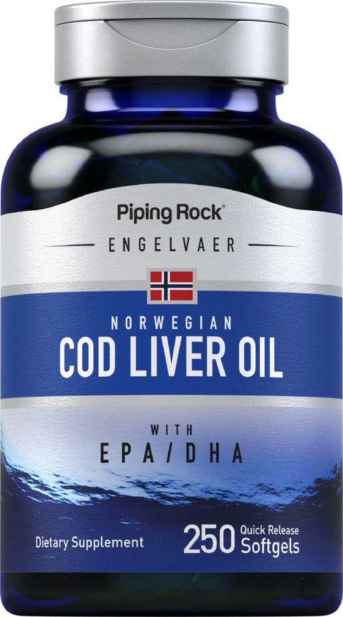 น้ำมันตับปลาค็อด Supreme Engelvaer Norwegian 250 ซอฟต์เจลแบบปล่อยตัวยาเร็ว       