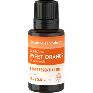 Sweet Orange Oil (GC/MS Tested), 0.51 fl oz (15 mL) Dropper Bottle