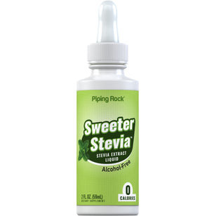Flytende søtningsmiddel med stevia 2 ounce 59 mL Pipetteflaske    