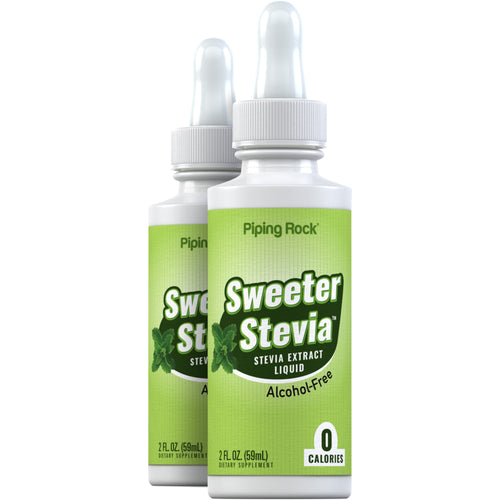 Sweeter Stevia Liquid, 2 fl oz (59 mL) Dropper Bottle, 2  Dropper Bottles
