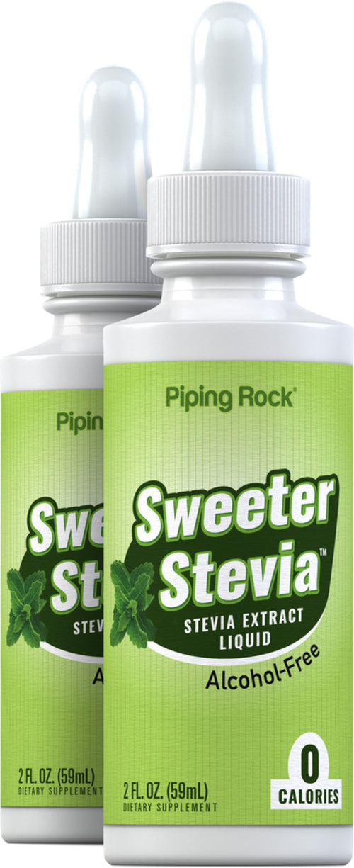 Sweeter Stevia Liquid, 2 fl oz (59 mL) Dropper Bottle, 2  Dropper Bottles