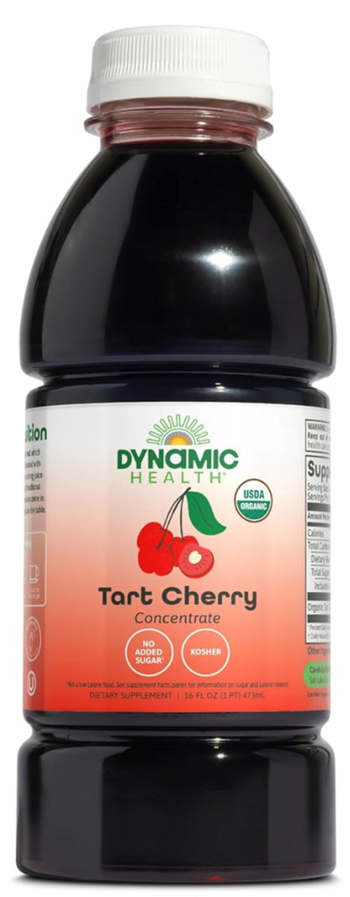 Tart Cherry Juice Concentrate (Organic), 16 fl oz (473 mL) Bottle