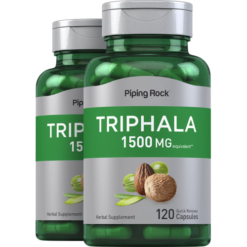 Triphala, 1500 mg (per serving), 120 Quick Release Capsules, 2  Bottles