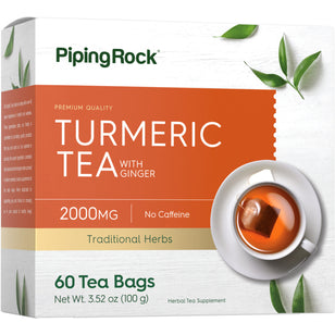 Turmeric Tea, 2000 mg, 60 Tea Bags