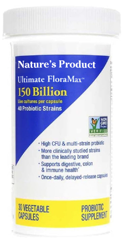 Ultimate Floramax 150 Billion, 30 Vegetarian Capsules