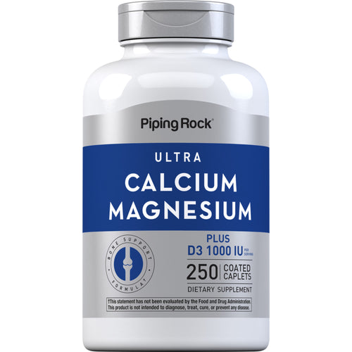 Ultrakalsiummagnesium Plus D3 (Cal 1000 mg/Mag 500 mg/D3 1000IU) (per porsjon) 250 Belagte kapsler       