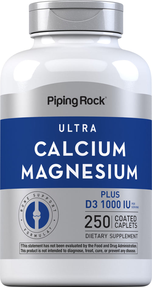Ultracalciummagnesium plus D3 (cal 1000 mg/mag 500 mg/D3 1000 IU) (per portion) 250 Overtrukne kapsler       