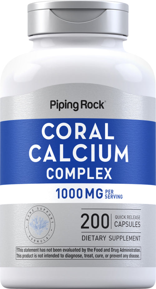 Ultra Coral Calcium Complex, 1000 mg (per serving), 200 Quick Release Capsules Bottle