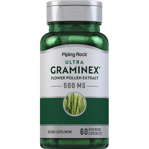 Ultra Graminex Flower Pollen Ext, 500 mg, 60 Quick Release Capsules