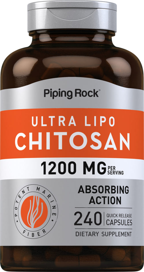Chitosán (por dosis) Ultra Lipo 800 mg 240 Cápsulas de liberación rápida     