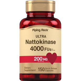 Ultra nattokinase 4000 FU 200 mg (por dose) 150 Cápsulas de Rápida Absorção     
