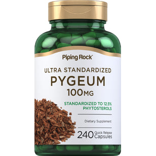 Pygeum estandarizado (doble potencia 25 %) 100 mg 240 Cápsulas de liberación rápida     