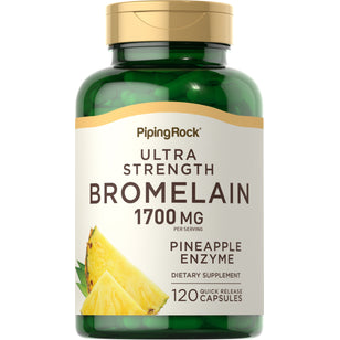 Ultrasterk bromelin  1700 mg (per dose) 120 Hurtigvirkende kapsler     
