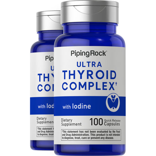 Complejo ultra para la tiroides  100 Cápsulas de liberación rápida 2 Botellas/Frascos