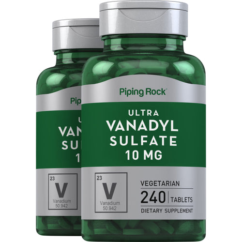 Ultra Vanadyl Complex (Vanadium), 10 mg, 240 Vegetarian Tablets, 2  Bottles