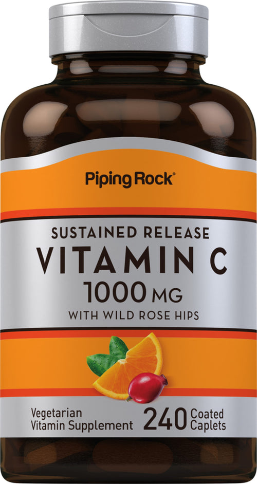 Vitamina C 1000 mg cu bioflavonoide şi fructe de măceş cu eliberare prelungită 240 Tablete cu înveliş solubil protejate       