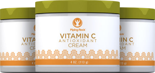 Crème rajeunissante à la vitamine C Anti-oxydante 4 once 113 g Bocal 3 Pots   