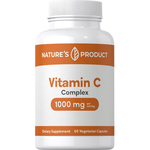 Vitamin C Complex, 1000 mg (per serving), 60 Vegetarian Capsules