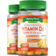 Vitamin D3 Gummies (Natural Pineapple), 2000 IU, 70 Vegetarian Gummies, 2  Bottles