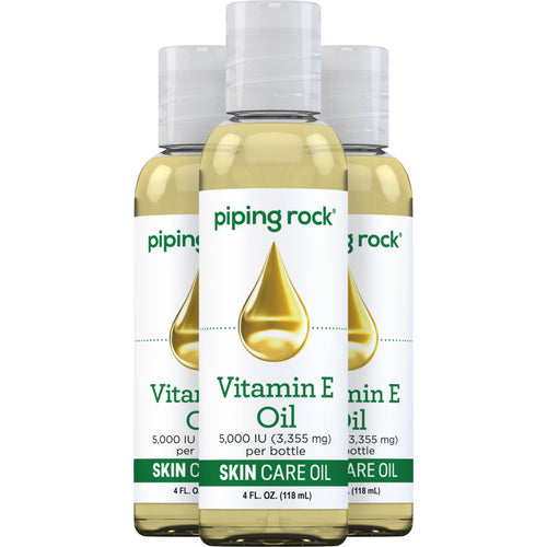 Vitamin E Natural Skin Oil, 5000 IU, 4 fl oz (118 mL) Bottles, 3  Bottles