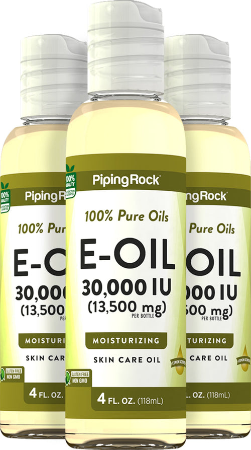 Vitamin E Skin Care Oil, 30,000 IU, 4 fl oz (118 mL) Bottle, 3  Bottles