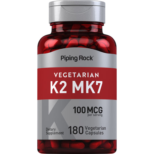K-2-vitamiini 100 mcg 100 μg (annosta kohti) 180 Kasviskapselit