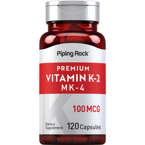 K-2-vitamiini ja MK-4,  100 μg 120 Kapselia