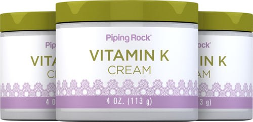 Crème à la vitamine K 4 once 113 g Bocal 3 Pots   