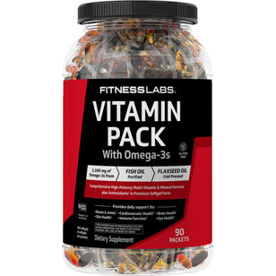 Vitamin Pack with Omega-3s, 90 Packets